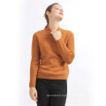 Modern style fast delivery solid color thin cashmere knitting turtleneck sweater